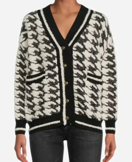 Jo-Wilson-Greys-Anatomy-Season-21-Camilla-Luddington-Houndstooth-Cardigan