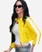 Katy-Perry-Yellow-Leather-Jacket