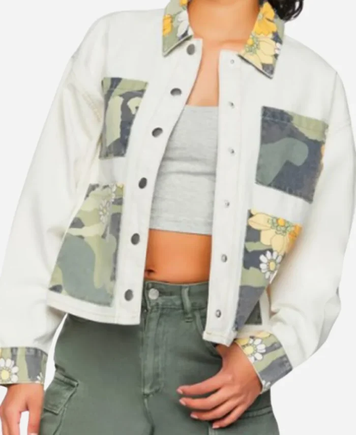 Kourtney-TV-Series-Side-Quest-2025-Asjha-Cooper-Floral-Camo-Jacket