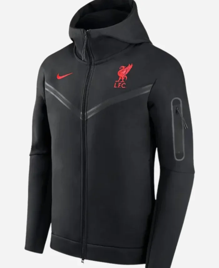 Liverpool-Logo-Tech-Fleece-Full-Zip-Black-Hoodie