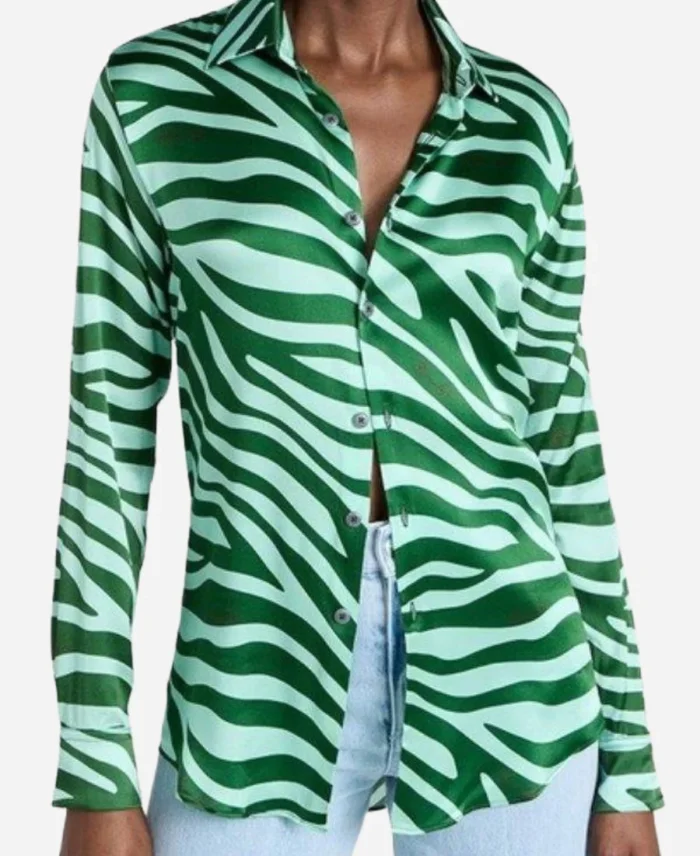 Marley-Tv-Series-Survival-of-the-Thickest-Season-02-Tasha-Smith-Green-And-Blue-Zebra-Print-Shirt