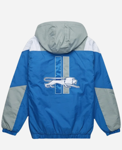 NFL-Detroit-Lions-Quarter-Blue-And-Grey-Zip-Up-Jacket