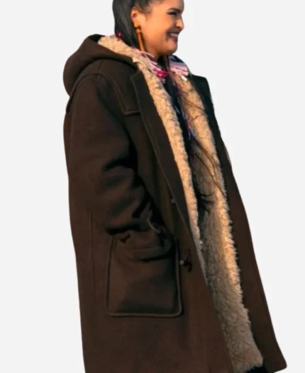 North-of-North-2025-Anna-Lambe-Brown-Wool-Shearling-Coat