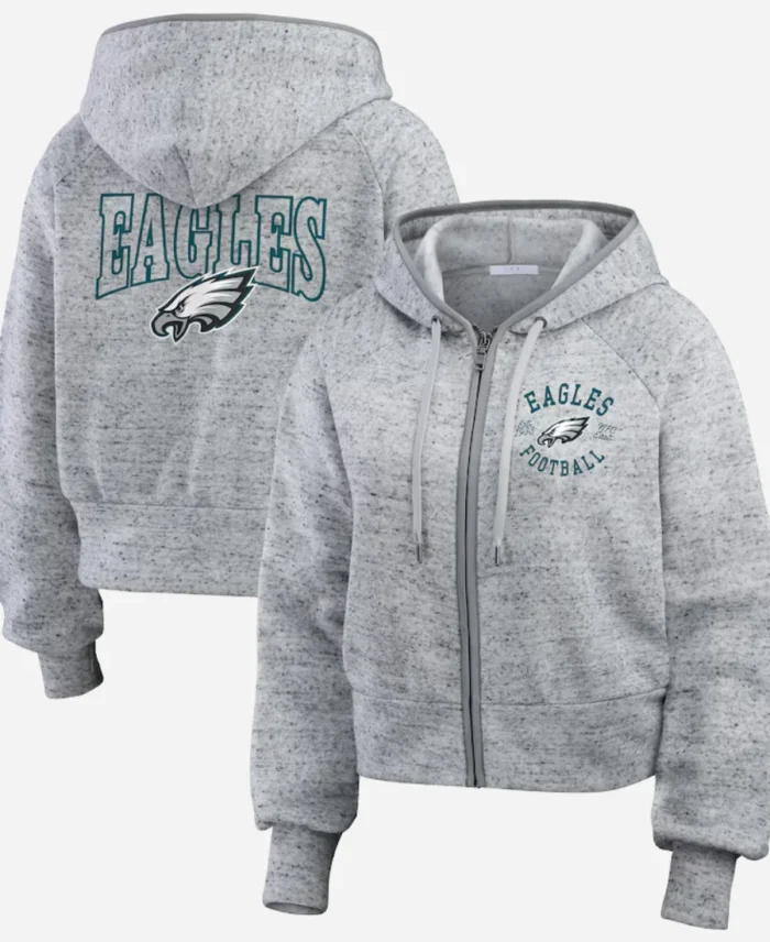 Philadelphia-Eagles-Grey-Zip-Up-Hoodie