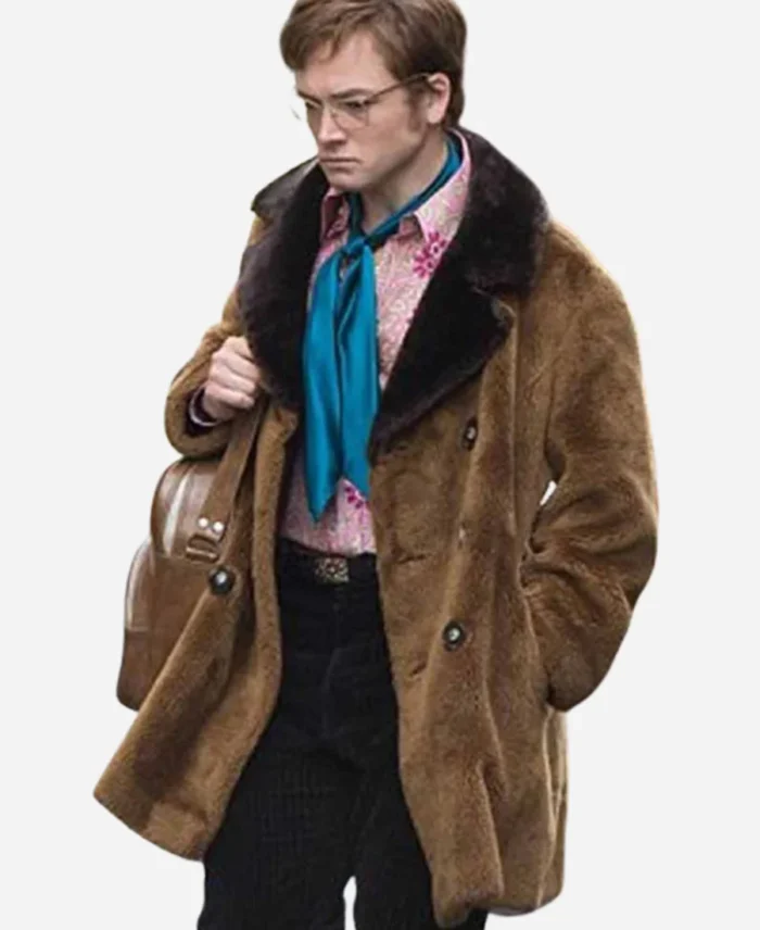 Rocketman-Taron-Egerton-Shearling-Coat