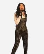 Royal-Variety-Performance-2023-Cher-Black-Leather-Vest