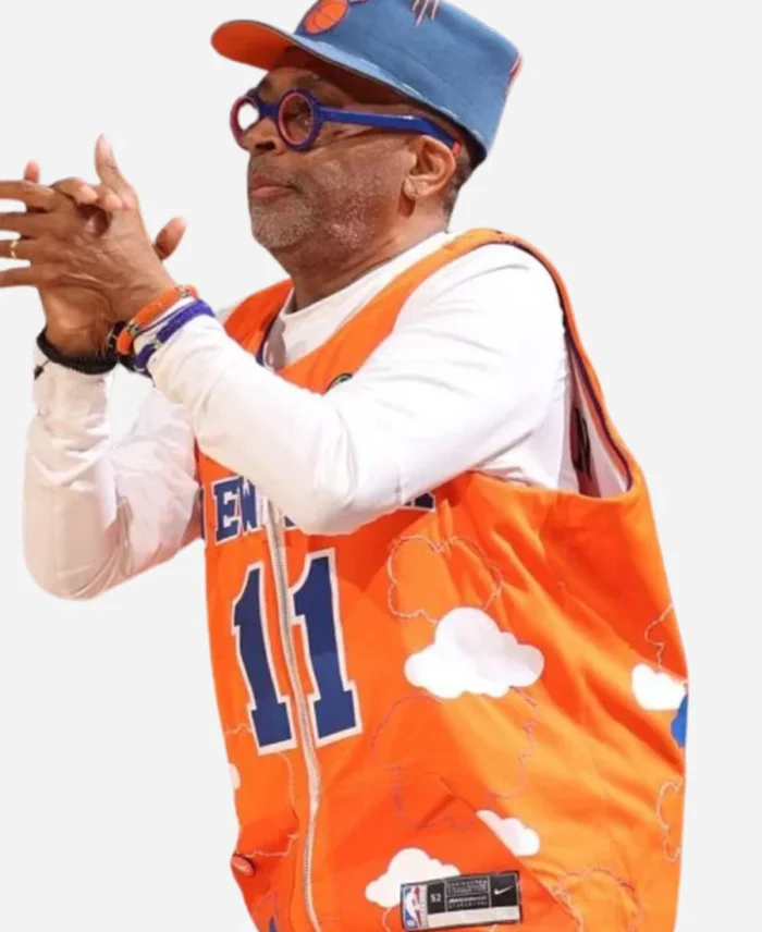 Spike-Lee-2025-New-York-Knicks-Orange-Zipper-Vest