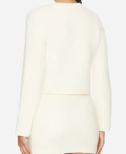 TV-Series-Million-Dollar-Secret-Season-01-Ecru-White-Tweed-Blazer