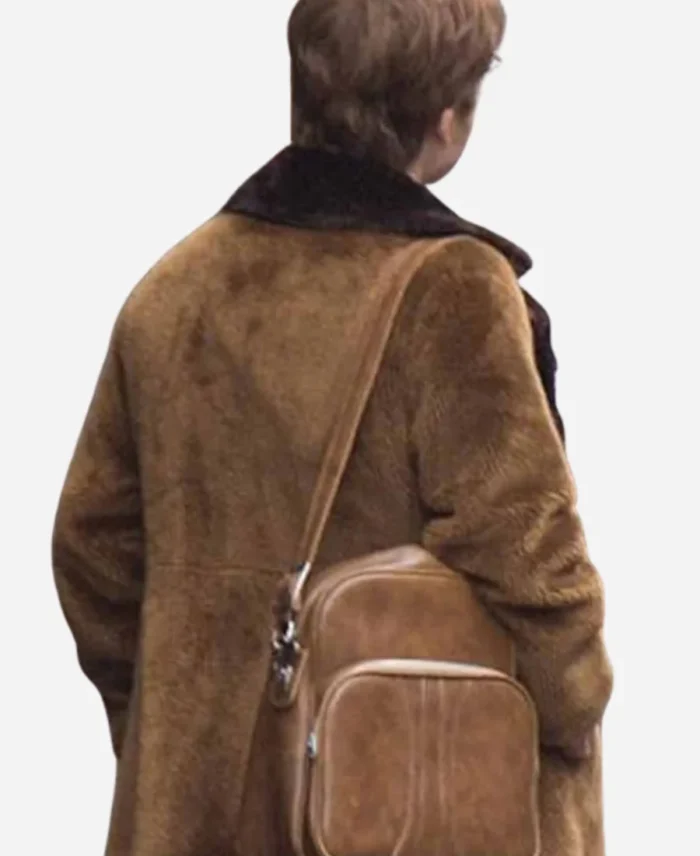 Taron-Egerton-Tv-Series-Rocketman-Elton-John-Brown-Shearling-Coat