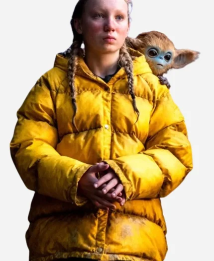 The-Legend-of-Ochi-2025-Helena-Zengel-Yellow-Puffer-Jacket