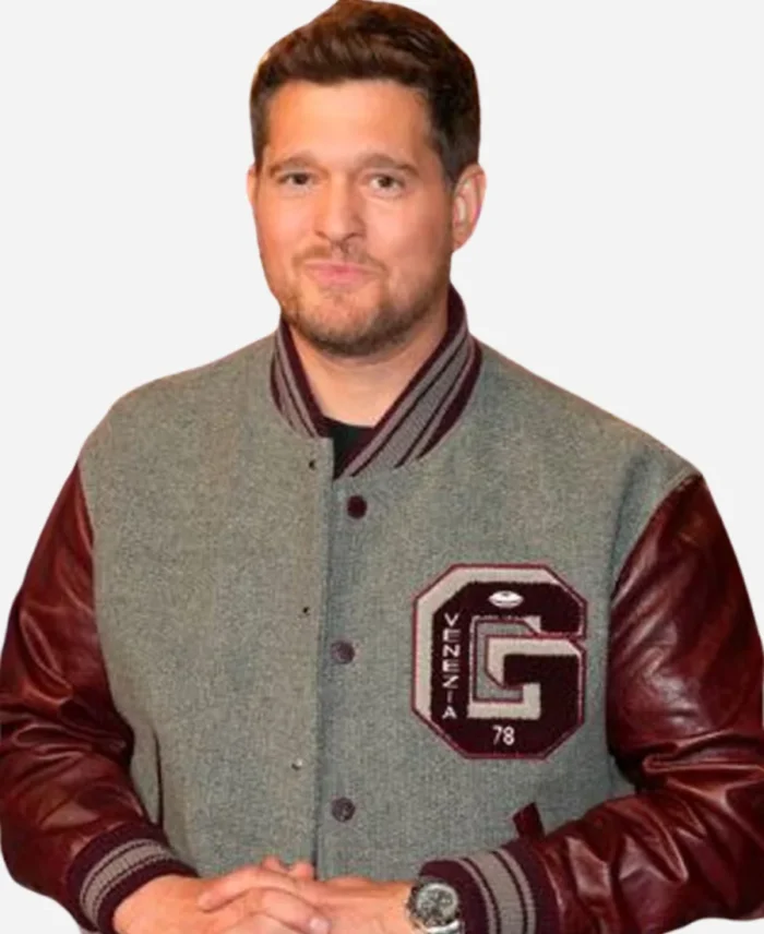 The-voice-S27-Michael-Buble-Gray-Red-Varsity-jacket