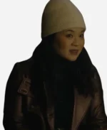 Valerie-Movie-Control-Freak-2025-Kelly-Marie-Leather-Coat