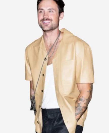 Watch-What-Happens-Live-2025-Dylan-Efron-Leather-Shirt
