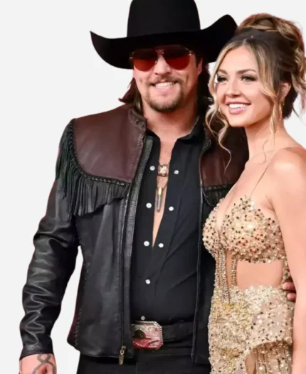 60th-Academy-Country-Music-Awards-2025-Gavin-Adcock-Black-Cowboy-Leather-Jacket