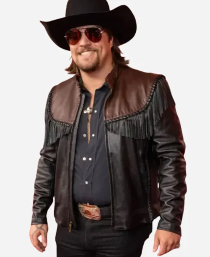 ACM-Awards-2025-Gavin-Adcock-Fringe-Leather-Jacket
