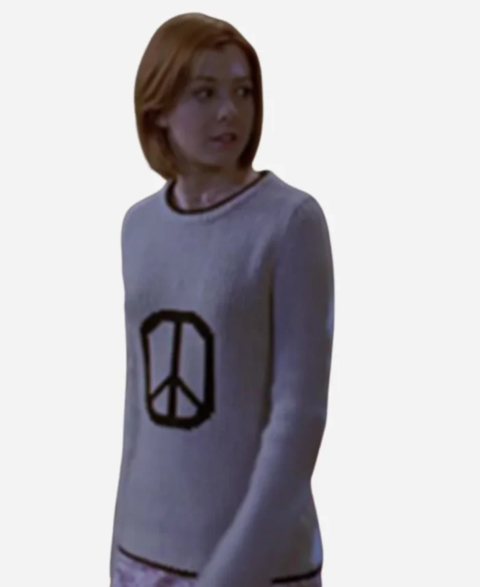 Alyson-Hannigan-Buffy-The-Vampire-Slayer-Peace-Sign-Sweater