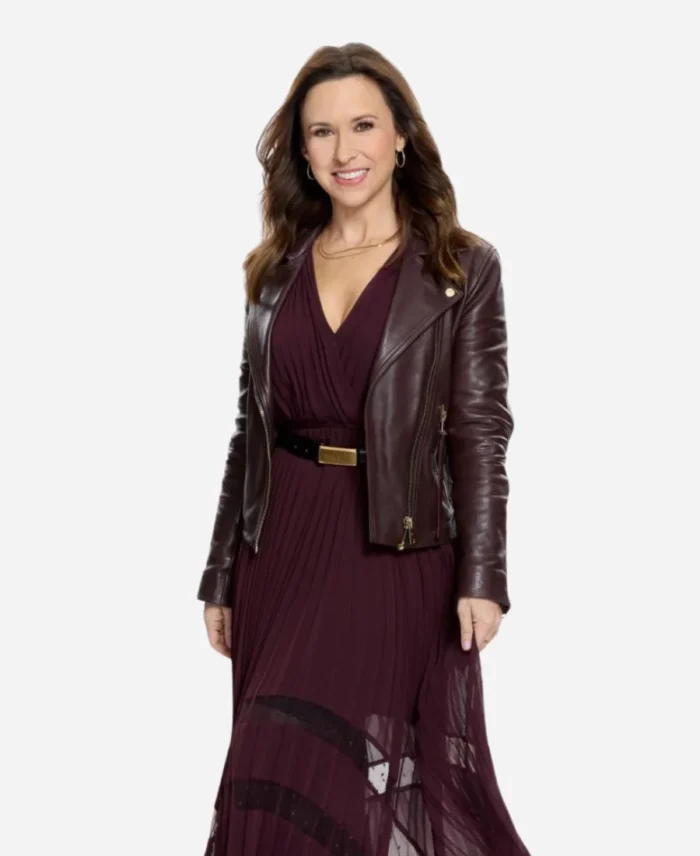 An-Unexpected-Valentine-2025-Lacey-Chabert-Leather-Jacket