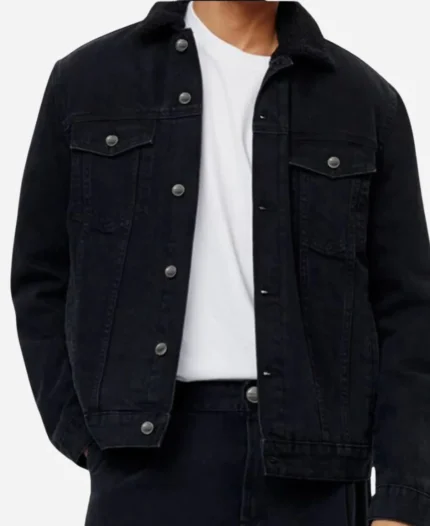 Black-Denim-Shearling-Jacket
