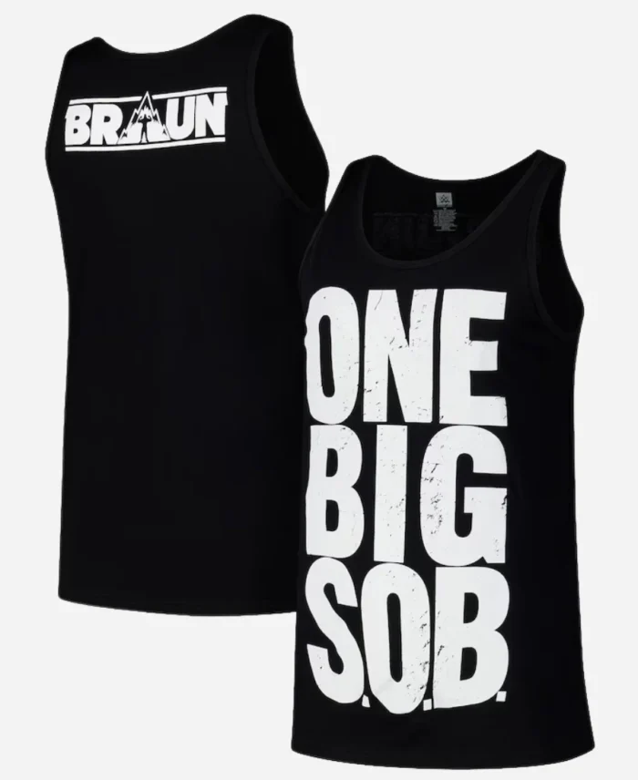 Braun-Strowman-WWE-One-Big-S.O.B.-Black-Tank-Top