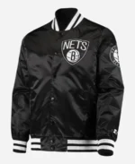 Brooklyn-Nets-Starter-The-Diamond-Classic-Full-Snap-Black-Satin-Varsity-Jacket