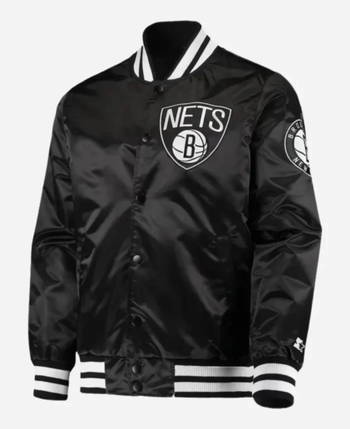 Brooklyn-Nets-Starter-The-Diamond-Classic-Full-Snap-Black-Satin-Varsity-Jacket