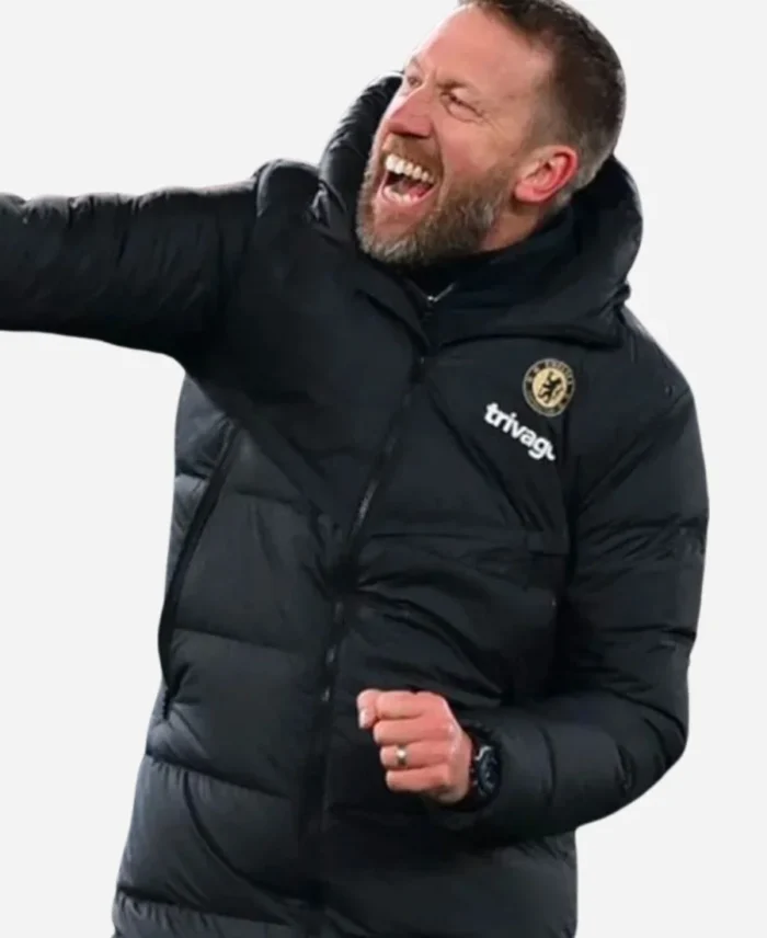 Chelsea-FC-Graham-Potter-Black-Puffer-Coat