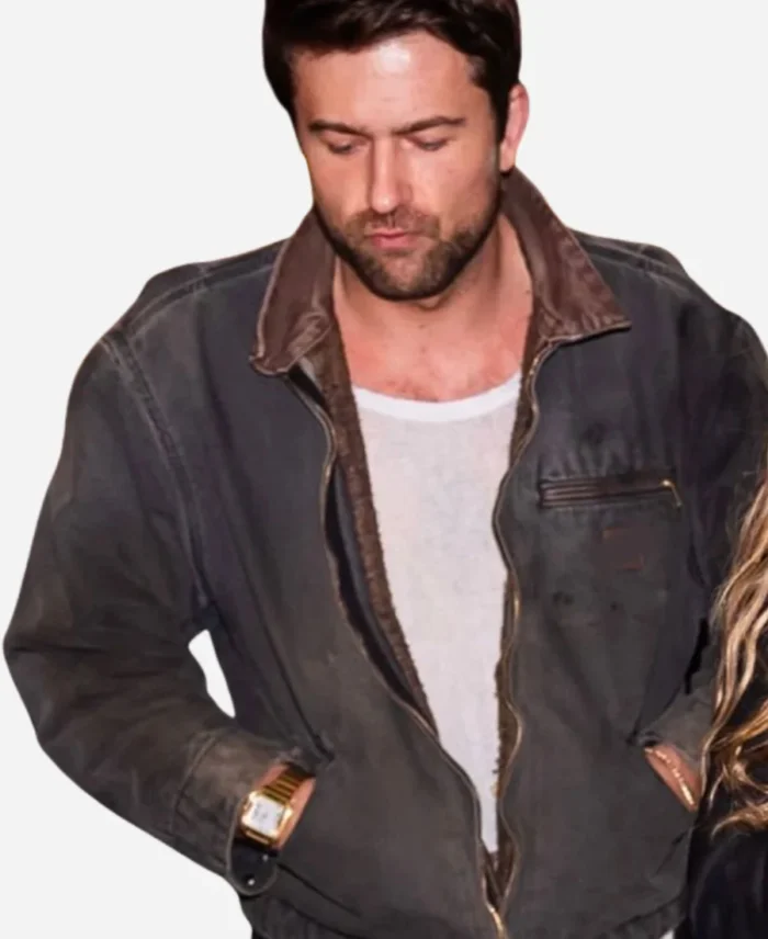 Cult-Of-Love-Brandon-Sklenar-Grey-Suede-Leather-Jacket