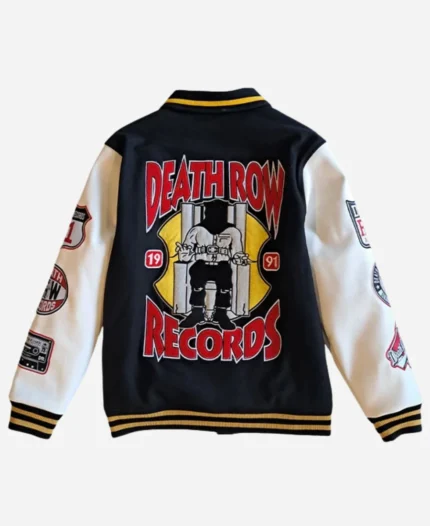 Death-Row-Records-Patched-Black-And-White-Varsity-Jacket