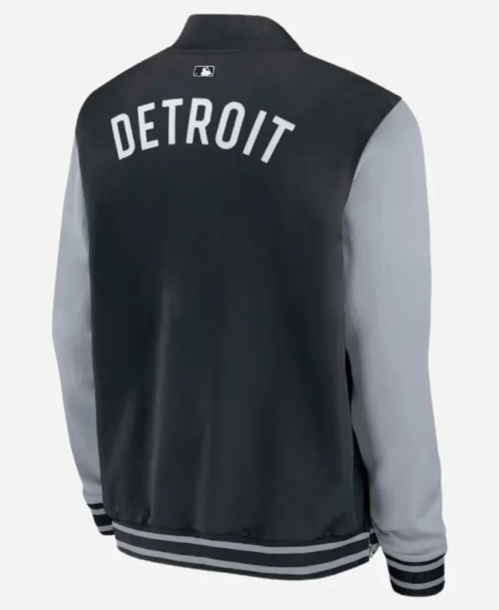 Detroit-Tigers-Dugout-Full-Zip-Black-And-Grey-Bomber-Jacket