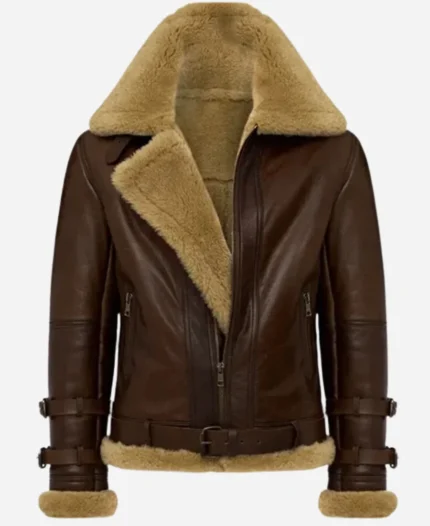 Douglas-Aviator-RAF-SF-Shearling-Fur-Bomber-Jacket