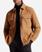 Dr.-Frasier-Crane-Brown-Leather-Suede-Jacket