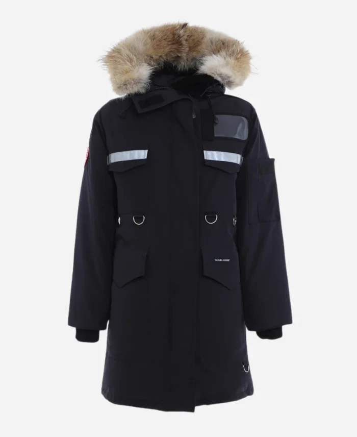 Elyse-Movie-The-Finnish-Line-2024-Nichole-Sakura-Black-Parka-Shearling-Hooded-Jacket