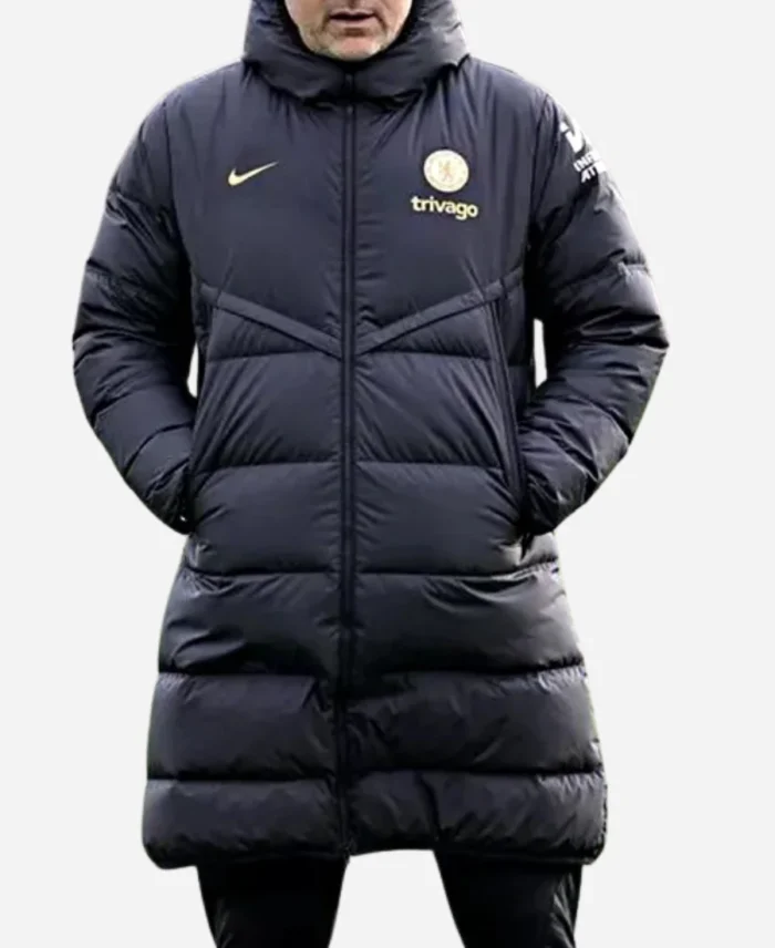 Graham-Potter-Chelsea-FC-Black-Puffer-Jacket-Coat