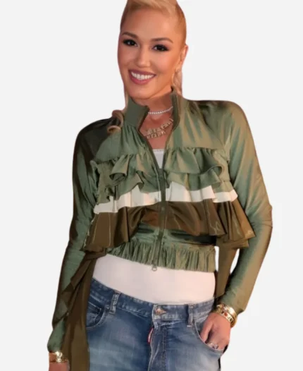Gwen-Stefani-IHeartRadios-102.7-KIIS-FM-Wango-Tango-Green-Jacket