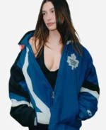 Hailey-Bieber-Toronto-Maple-Leafs-Starter-Jacket