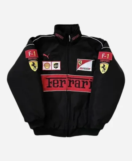 Halsey-Vintage-Black-Ferrari-F1-Jacket-For-Sale