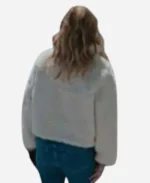 Heather-Graham-Best-Christmas-Ever-2023-Charlotte-Sanders-White-Faux-Fur-Jacket