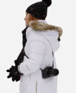 Jesse-Christmas-with-The-Campbells-White-Puffer-Jacket