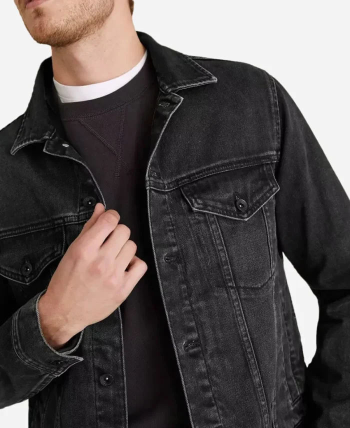 Joe-Manganiello-Movie-The-Kill-Room-2023-Reggie-Black-Denim-Jacket