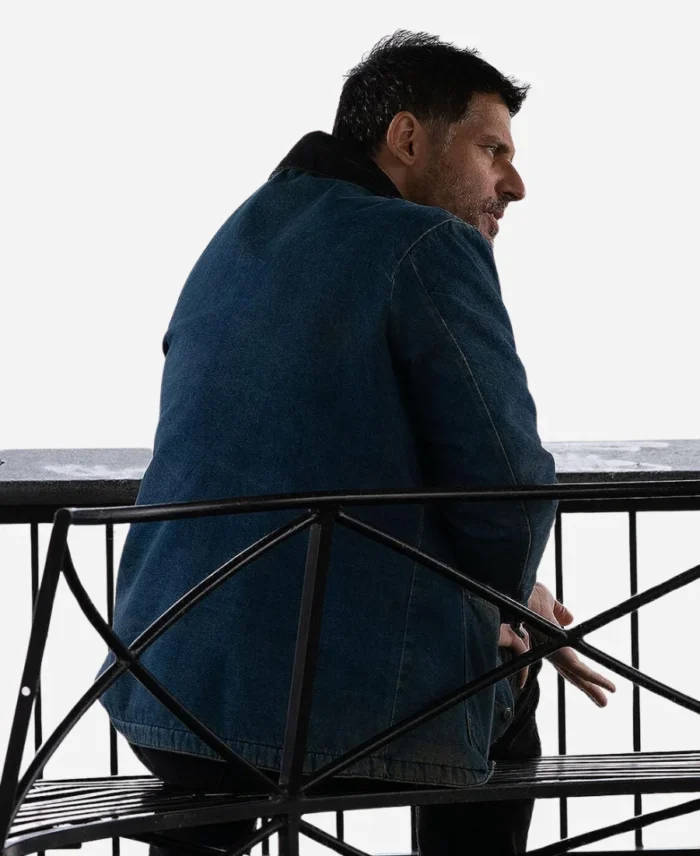 Joe-Manganiello-Movie-The-Kill-Room-2023-Reggie-Blue-Denim-Jacket