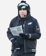 Kellen-Moore-Philadelphia-Eagles-Sideline-Black-Jacket
