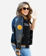 Knicks-Playoff-Game-Mariska-Hargitay-Varsity-Black-Jacket