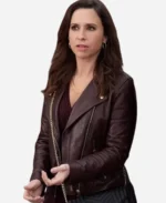 Lacey-Chabert-Movie-An-Unexpected-Valentine-2025-Hannah-Brown-Leather-Jacket