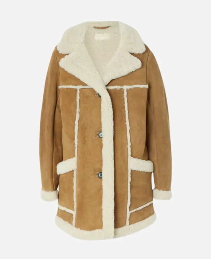 Lana-Lang-Superman-And-Lois-S02-Cushing-Brown-Shearling-Coat