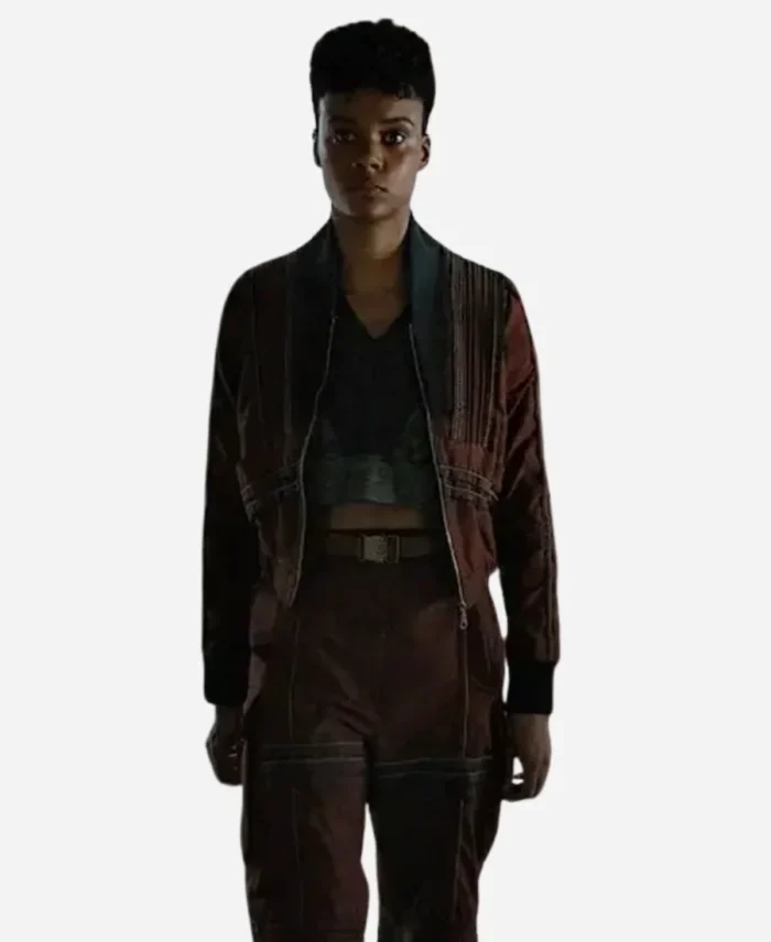 Leah-Harvey-Tv-Series-Foundation-S02-Salvor-Hardin-Brown-Bomber-Jacket