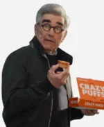 Little-Caesars-Crazy-Puffs-2025-Super-Bowl-Ad-Eugene-Levys-Black-Bomber-Jacket