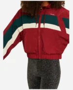 Megan-Trower-The-Feud-S01-Red-Striped-Jacket