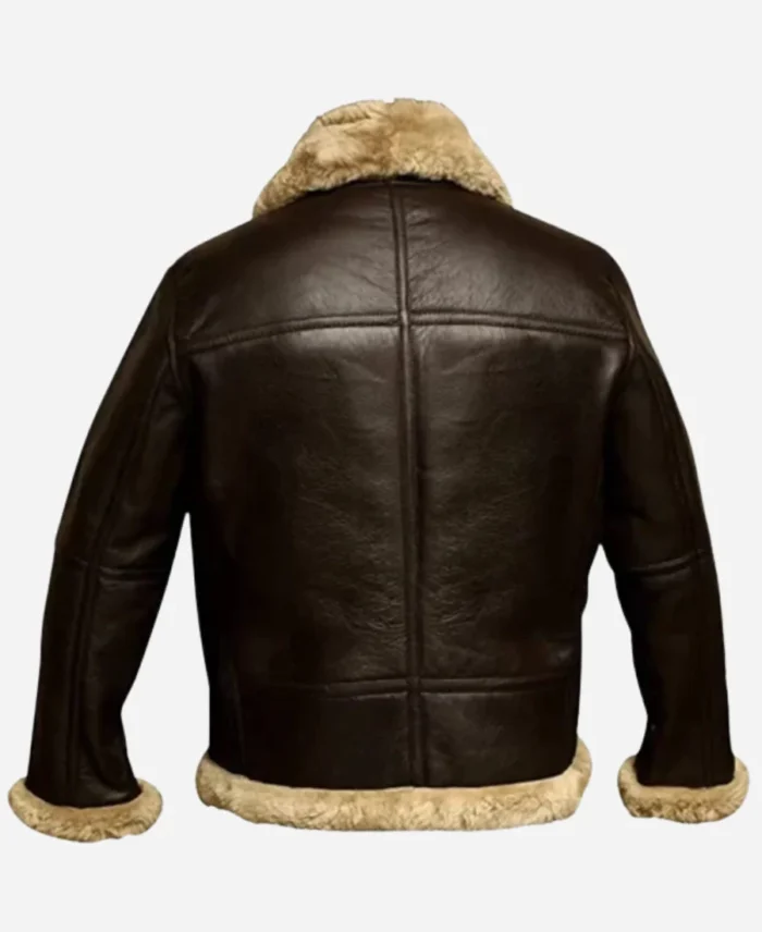 Mens-Brown-Shearling-Lined-Aviator-Bomber-Leather-Jacket-For-Sale