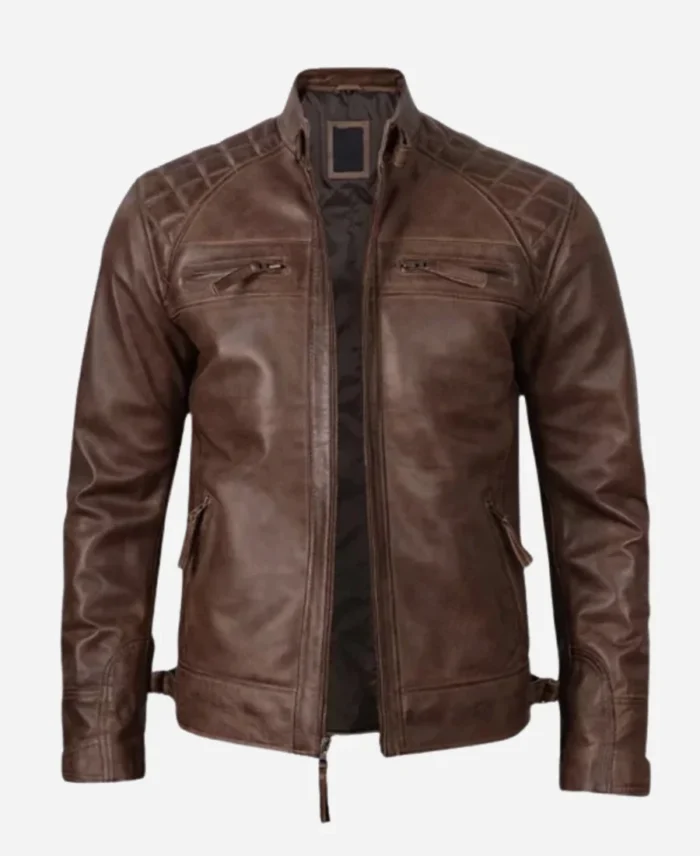 Mens-Quilted-Shoulder-Coffee-Brown-Biker-Leather-Jacket