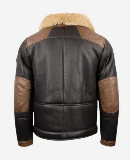 Mens-Shearling-J-20-Pilot-Sheepskin-Black-Leather-Jacket